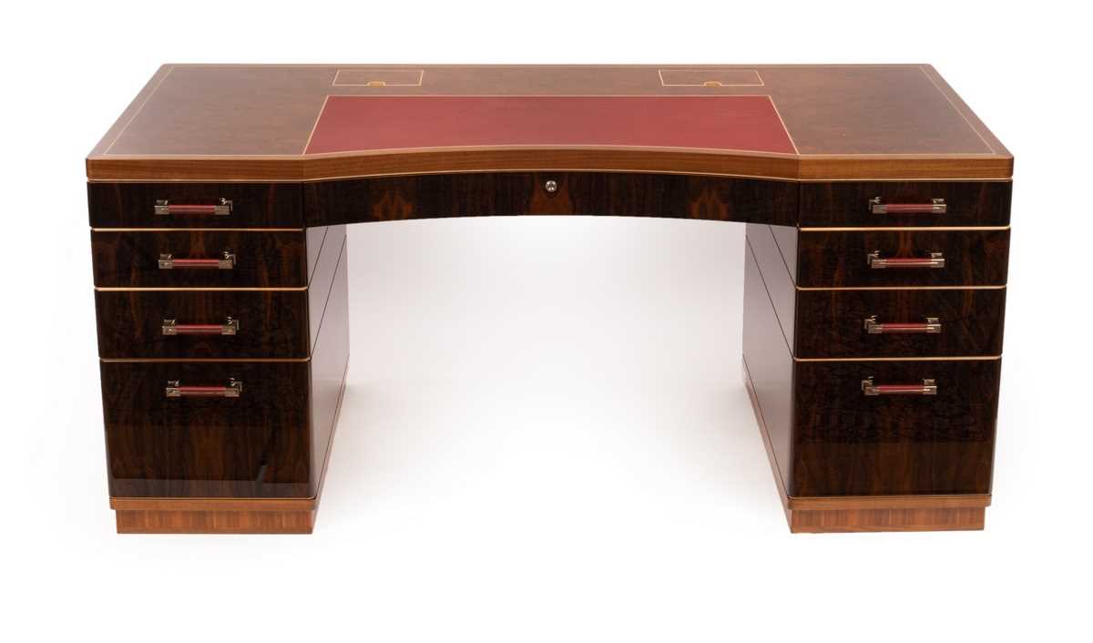 Lot 532 - A David Linley walnut, rosewood and sycamore...
