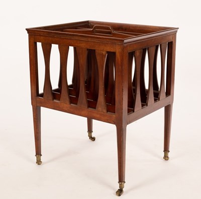 Lot 535 - An Arts & Crafts period mahogany Canterbury...