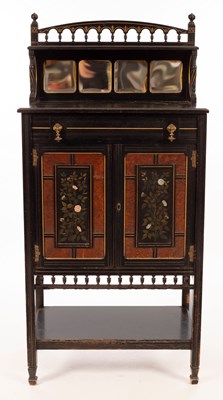 Lot 541 - An Aesthetic movement ebonised cabinet, by G...