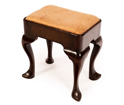 Lot 598 - A late 17th/early 18th Century walnut stool...