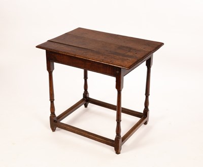 Lot 599 - A late 18th Century style oak table, the...