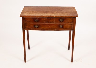 Lot 607 - A George IV mahogany side table, the...