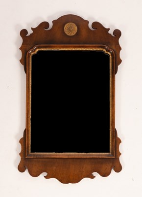 Lot 610 - A late 18th Century mahogany wall mirror with...