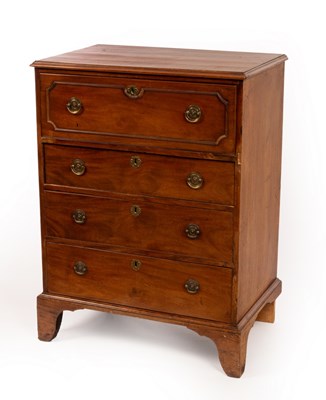 Lot 710 - A Regency mahogany secretaire chest, the...