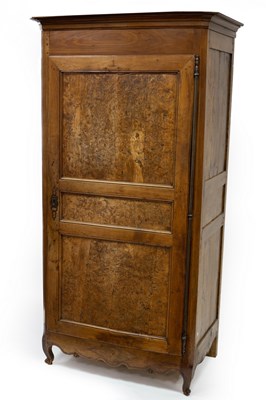 Lot 745 - A French provincial walnut, fruitwood and burr...