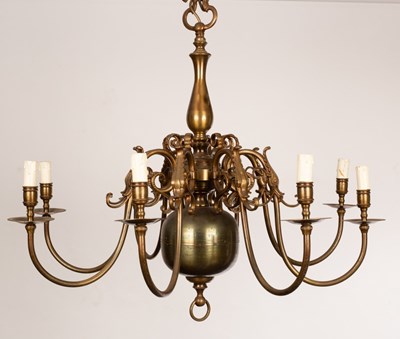 Lot 818 - An early 20th Century Bavarian chandelier with...