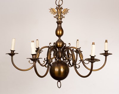 Lot 819 - An early 20th Century Bavarian chandelier with...