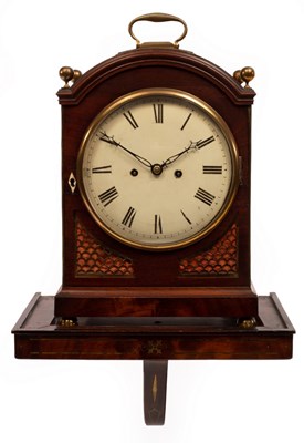 Lot 854 - A Regency mahogany eight-day bracket clock,...