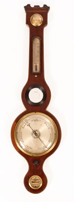 Lot 859 - A Regency mahogany barometer by A Camponovo,...