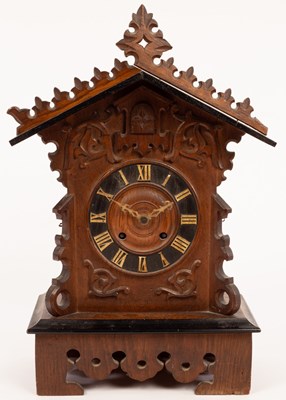 Lot 860 - A Black Forest cuckoo clock, the case with...