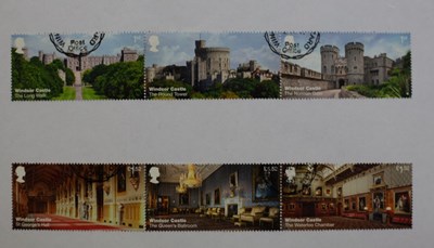 Lot 880 - Five albums of used commemorative stamps and...