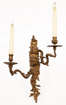 Lot 932 - Three pairs of mid 19th Century French ormolu...