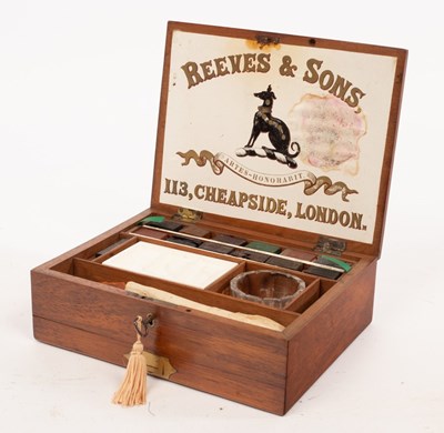 Lot 956 - A 19th Century paint box, Reeves & Sons,...