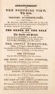 Lot 992 - Beckford (William) [Sale Catalogue] Valuable...