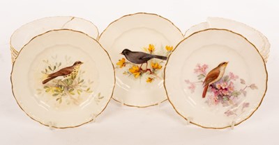 Lot 15 - Eighteen Royal Worcester tea plates, 1914 to...