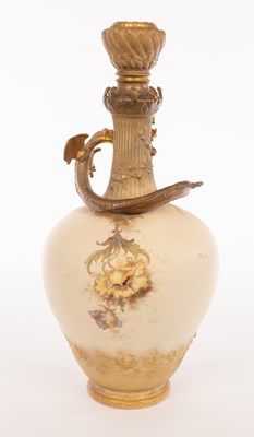Lot 63 - A Turn Teplitz Bohemia vase of ivory ground,...
