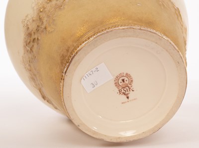 Lot 63 - A Turn Teplitz Bohemia vase of ivory ground,...