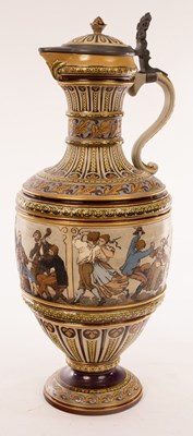 Lot 79 - Christian Warth for Mettlach, a large ewer,...