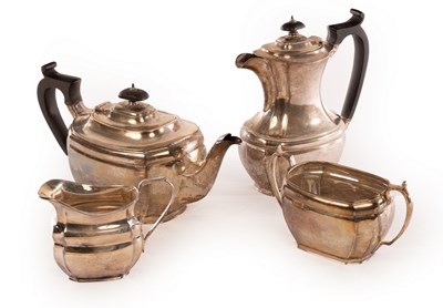 Lot 120 - A four-piece silver tea service, GH Sheffield,...