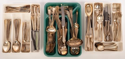 Lot 150 - A quantity of silver plated flatware,...