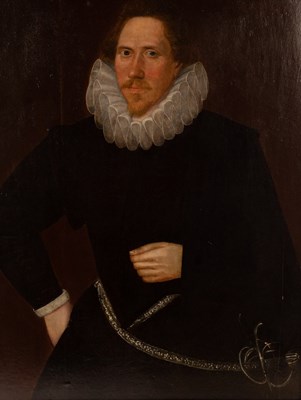 Lot 190 - English School, Late 16th Century/Portrait of...