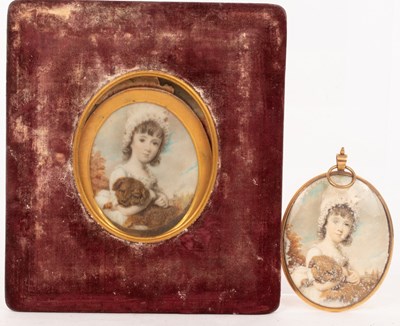 Lot 244 - Henry Edridge (1768-1821)/Portrait Miniature...