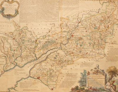 Lot 280 - A map of the Counties of Gloucestershire and...