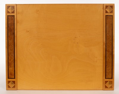 Lot 314 - A David Linley satinwood desk blotter with...