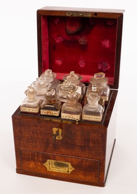 Lot 316 - An apothecary's mahogany cabinet, 19th Century,...