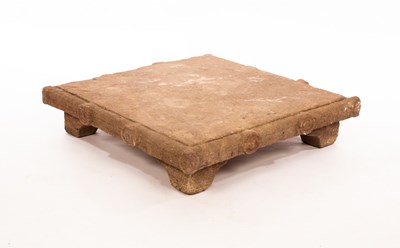 Lot 320 - An 18th Century Indian stone plinth, the...