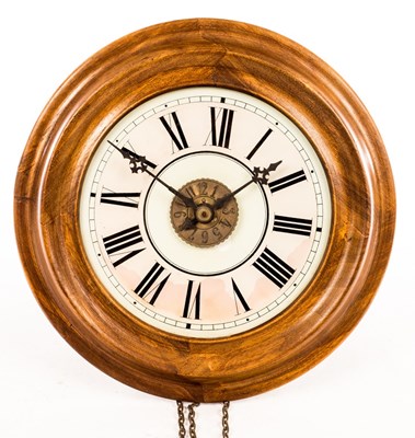 Lot 362 - A Black Forest postman's alarm, the white...