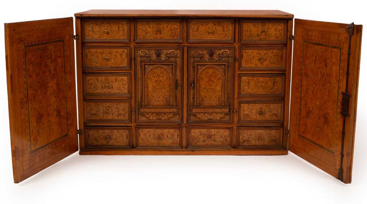 Lot 460 - A late 16th Century Augsburg marquetry table...