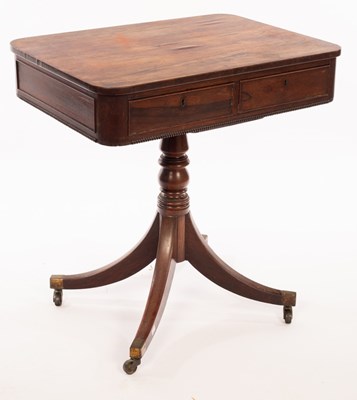 Lot 470 - A Regency rosewood lamp table, with rounded...