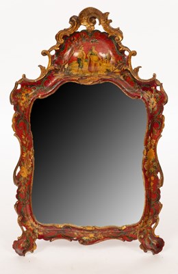 Lot 477 - A George III style triple plate wall mirror...