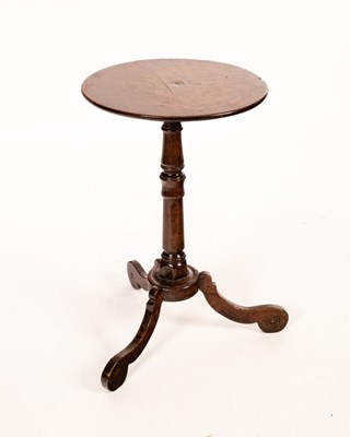 Lot 490 - An early 18th Century oak tripod table, with...