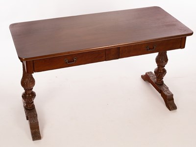 Lot 501 - A Victorian mahogany hall table, fitted two...