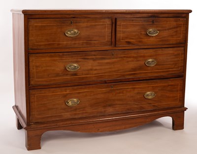 Lot 520 - A mahogany chest of two long and two short...