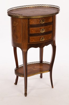 Lot 525 - A French late 19th Century walnut and...