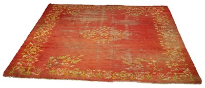 Lot 536 - An Eastern European red ground carpet, mid...