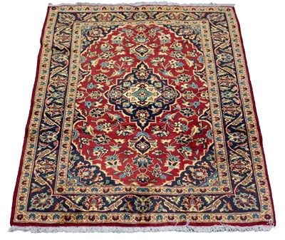 Lot 544 - A Kashan rug, 145cm x 100cm