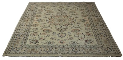 Lot 549 - A North East Persian part silk meshed carpet,...