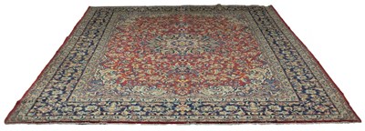 Lot 556 - A central Persian Isfahan carpet, 423cm x 290cm