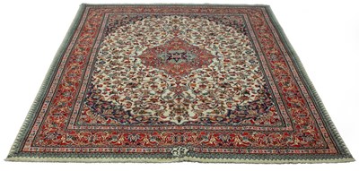 Lot 557 - A North East Persian signed Moud carpet, 290cm...