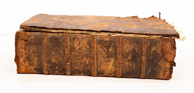 Lot 590 - The Bible, Robert Barker, 1610, lower portion...