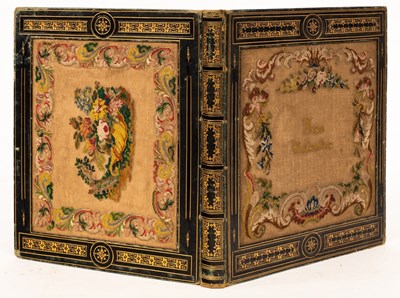 Lot 605 - Album, 19th. 4to., cont. green morocco gilt,...