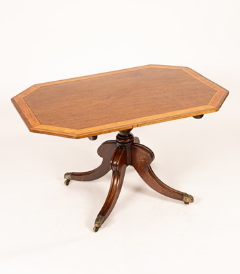 Lot 377 - A Regency mahogany rectangular breakfast table