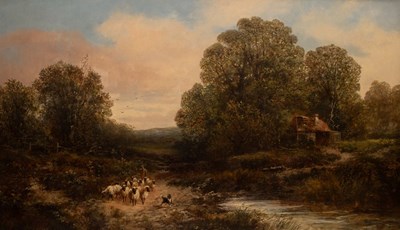 Lot 16 - John Horace Hooper (1851-1906)/Lane Scene Nr...