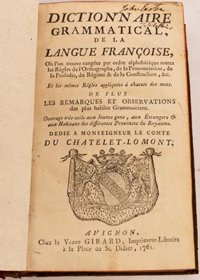 Lot 196 - Dictionnaire Grammatical de la Langue...