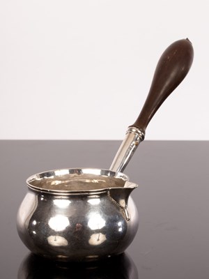 Lot 361 - A George II silver brandy warmer, Richard...