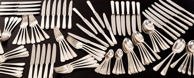 Lot 368 - A laurel pattern silver table service, ,...